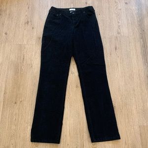 Black corduroy pants